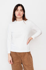 Long Sleeve Cotton T Shirt White