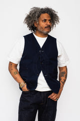 Royal Traveler Vest, Cotton Dobby Indigo Deep Wash