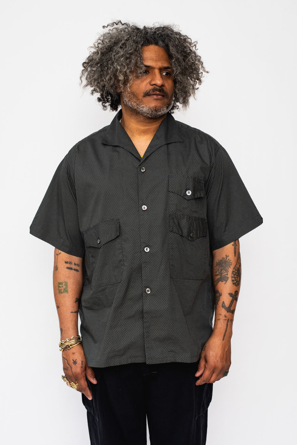 Town and Country Microprint Short Sleeve Shirt