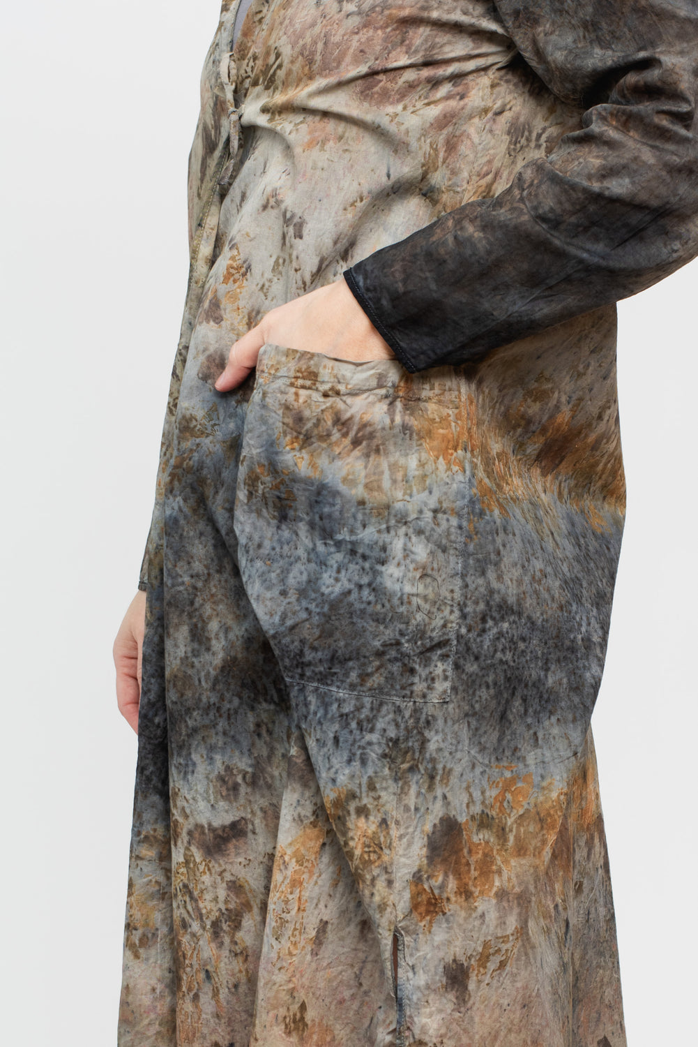 Wrap Dress or Duster, Botanical Dye