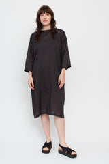 Silk and Ramie Caftan Dress