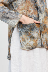 Open Jacket with Tie, Botanical Dye