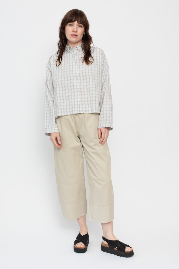Cotton Stretch Pants Sand