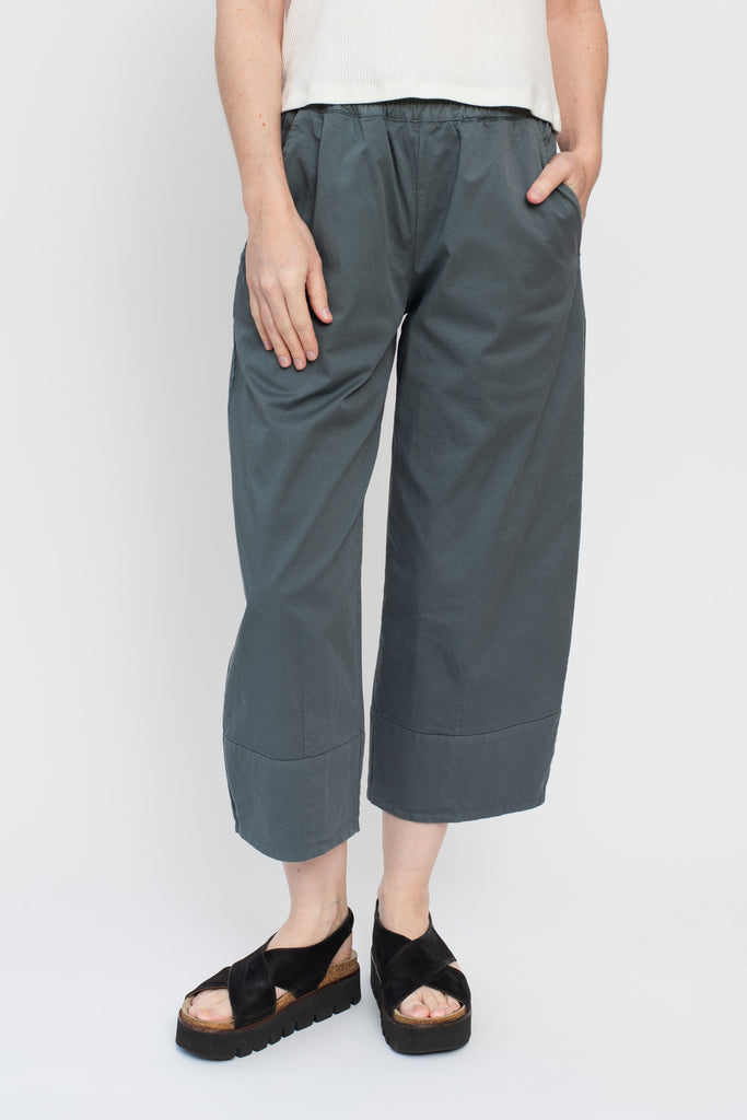 Cotton Stretch Pants Asfalto