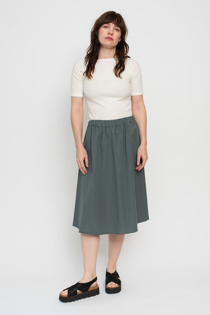 Cotton Skirt Asfalto