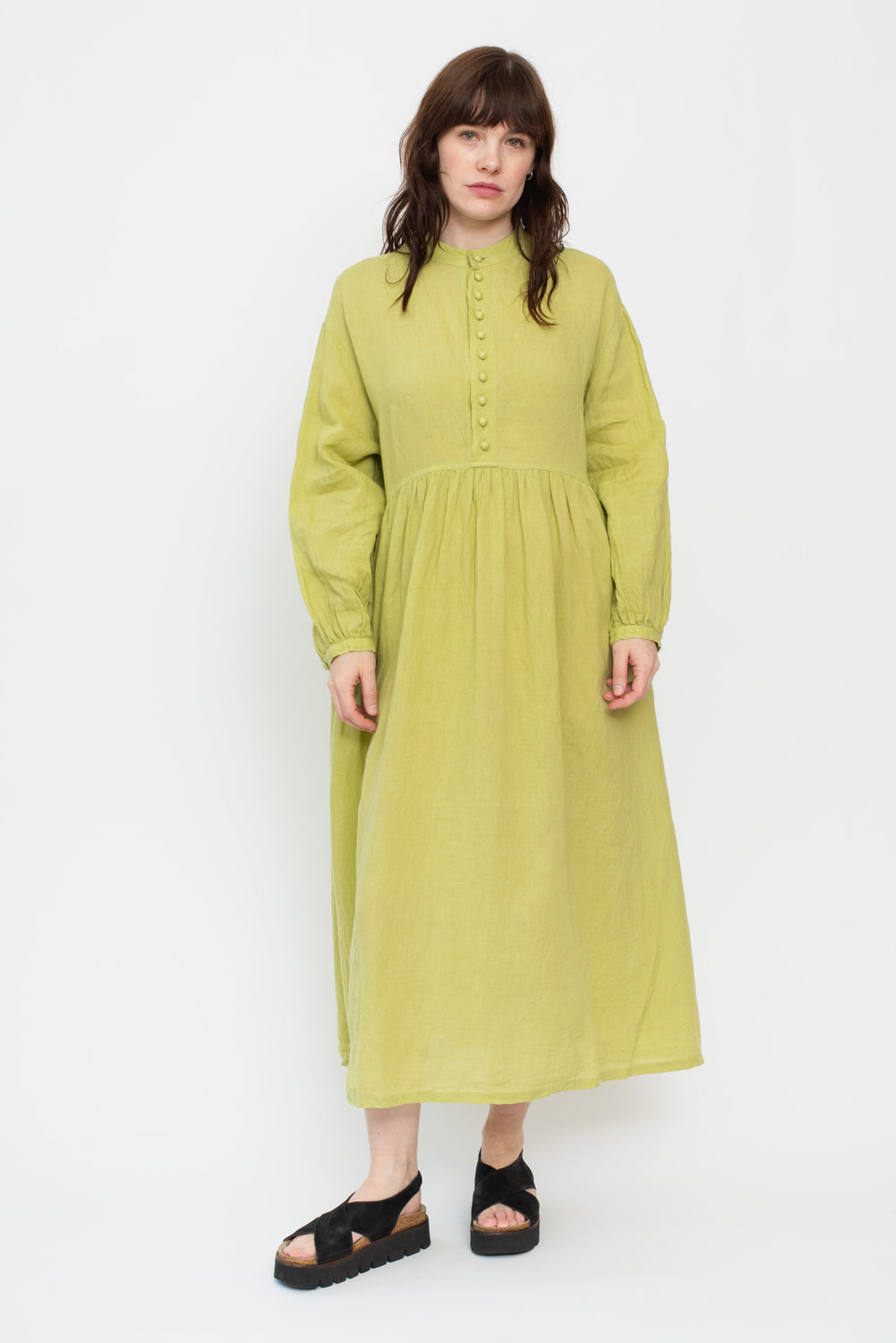 French Linen Dress Pistachio
