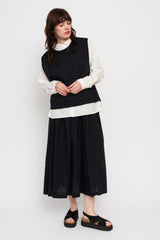 Vintage Stripes Gather Skirt