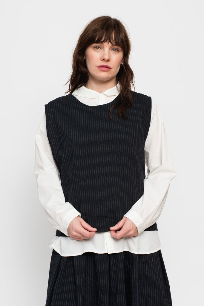 Vintage Stripes Wrap-Back Vest