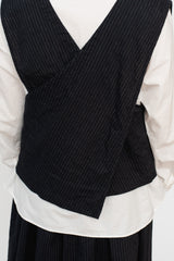 Vintage Stripes Wrap-Back Vest