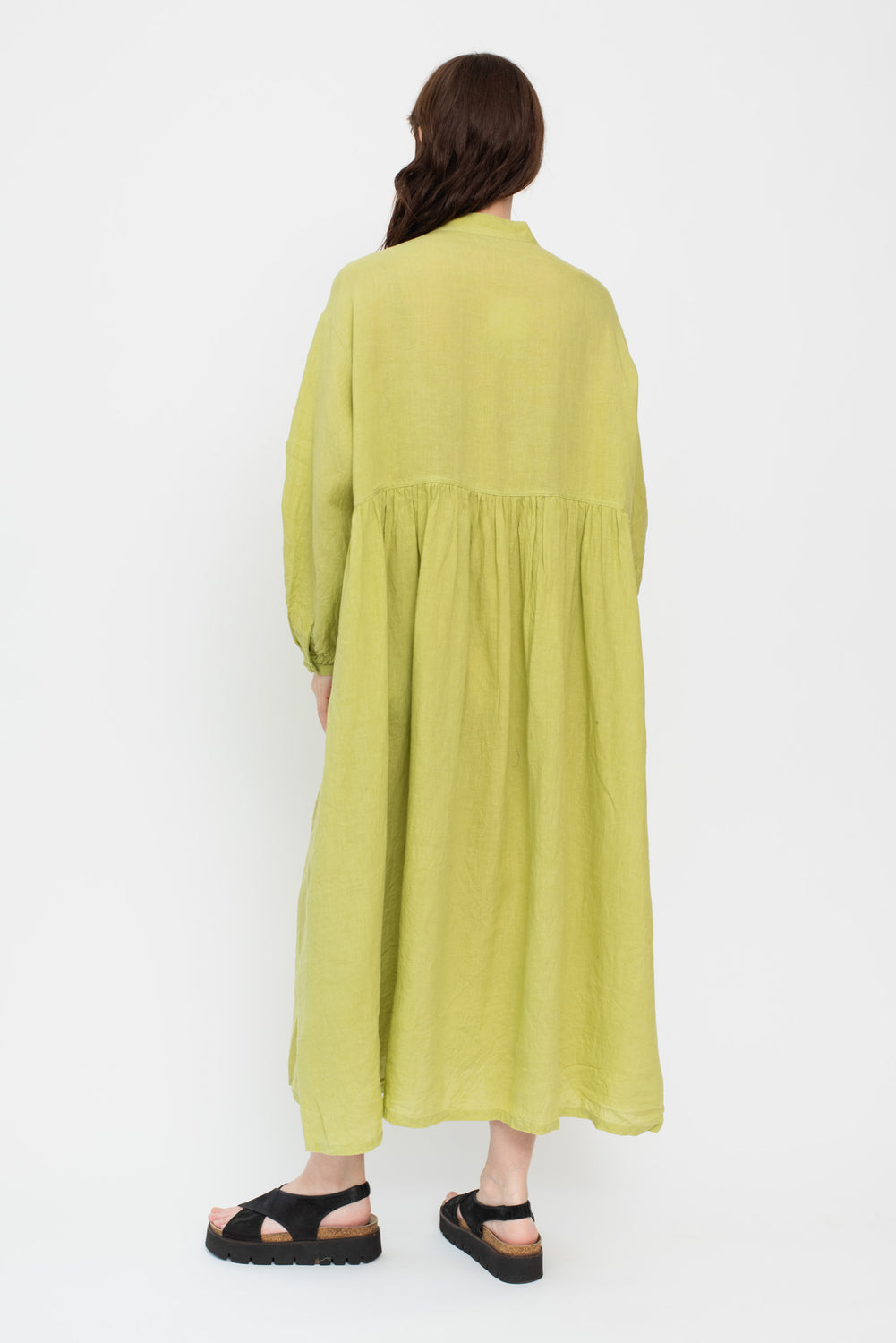 French Linen Dress Pistachio