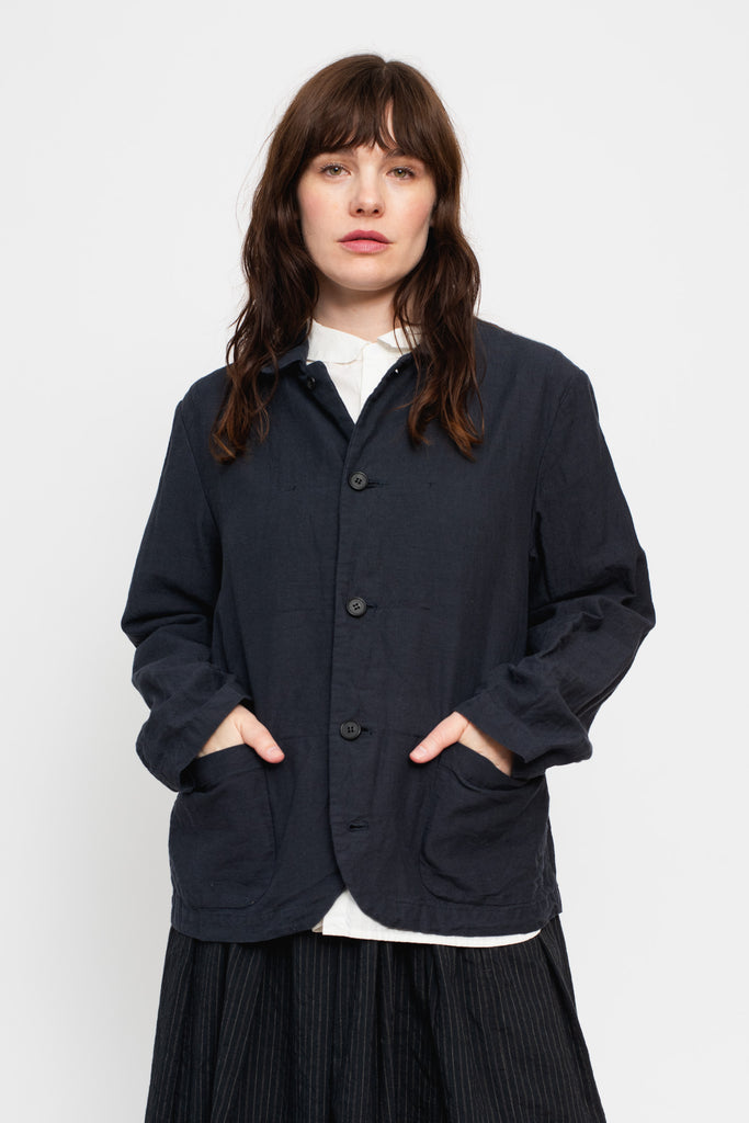 Washed Linen Cotton Ramie Jacket