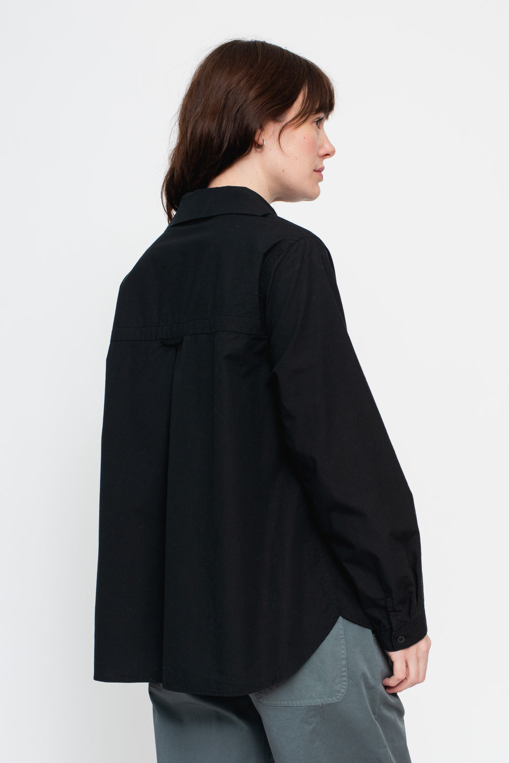 Mini Sailor Collar Shirt Black