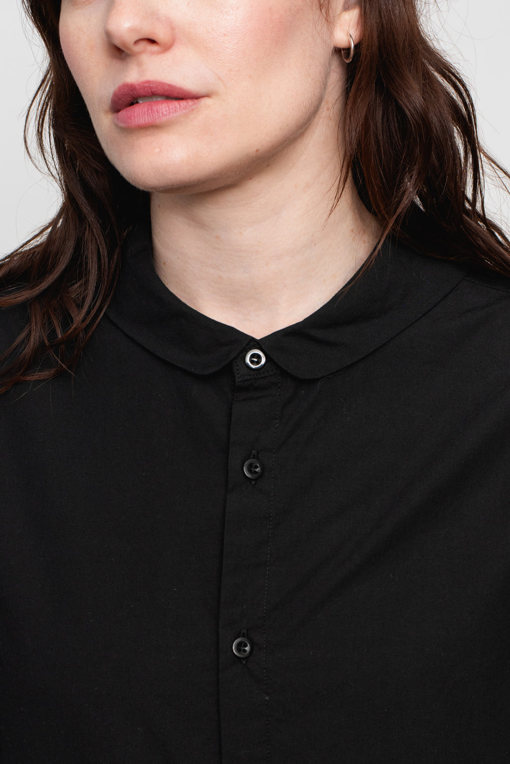 Mini Sailor Collar Shirt Black