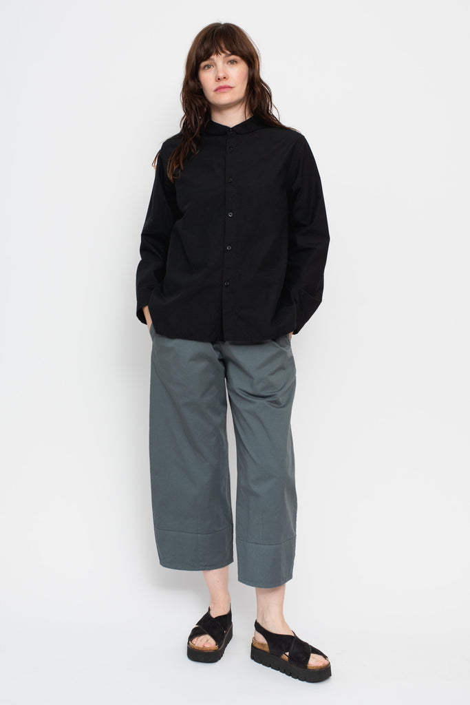 Mini Sailor Collar Shirt Black