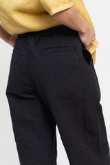 Unisex Linen and Cotton Pants, Charcoal Gray