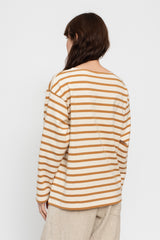 Undyed Knit Cotton Pullover Stripe