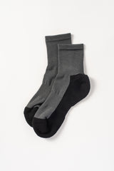 Cotton Cashmere Walk Socks Black