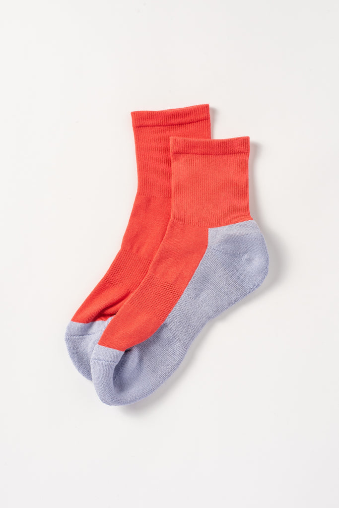 Cotton Cashmere Walk Socks Red