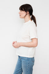 Cotton T-Shirt with Slits