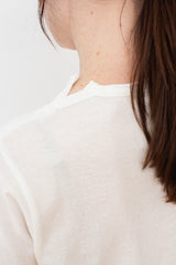 Cotton T-Shirt with Slits