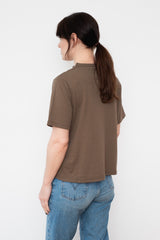 Cotton T-Shirt with Slits