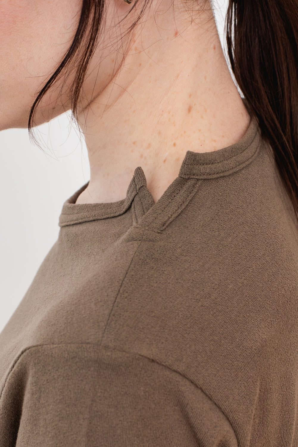 Cotton T-Shirt with Slits