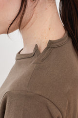 Cotton T-Shirt with Slits