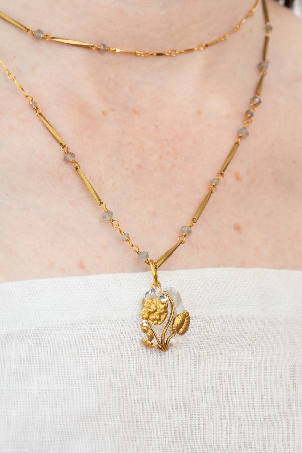 Pansy Necklace