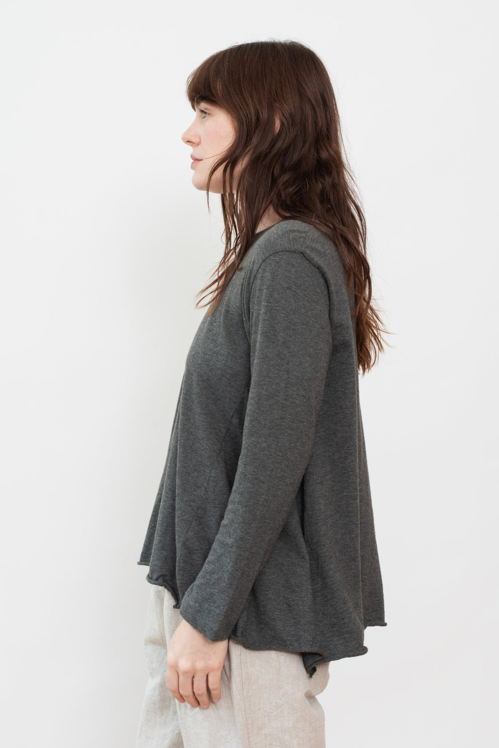 Pullover Sweater, Charcoal Gray