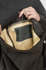Gently Used Tagliovivo Canvas Large Shoulder Bag with Leather Bottom