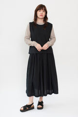 Vintage Stripes Gather Skirt