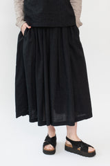 Vintage Stripes Gather Skirt