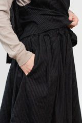 Vintage Stripes Gather Skirt