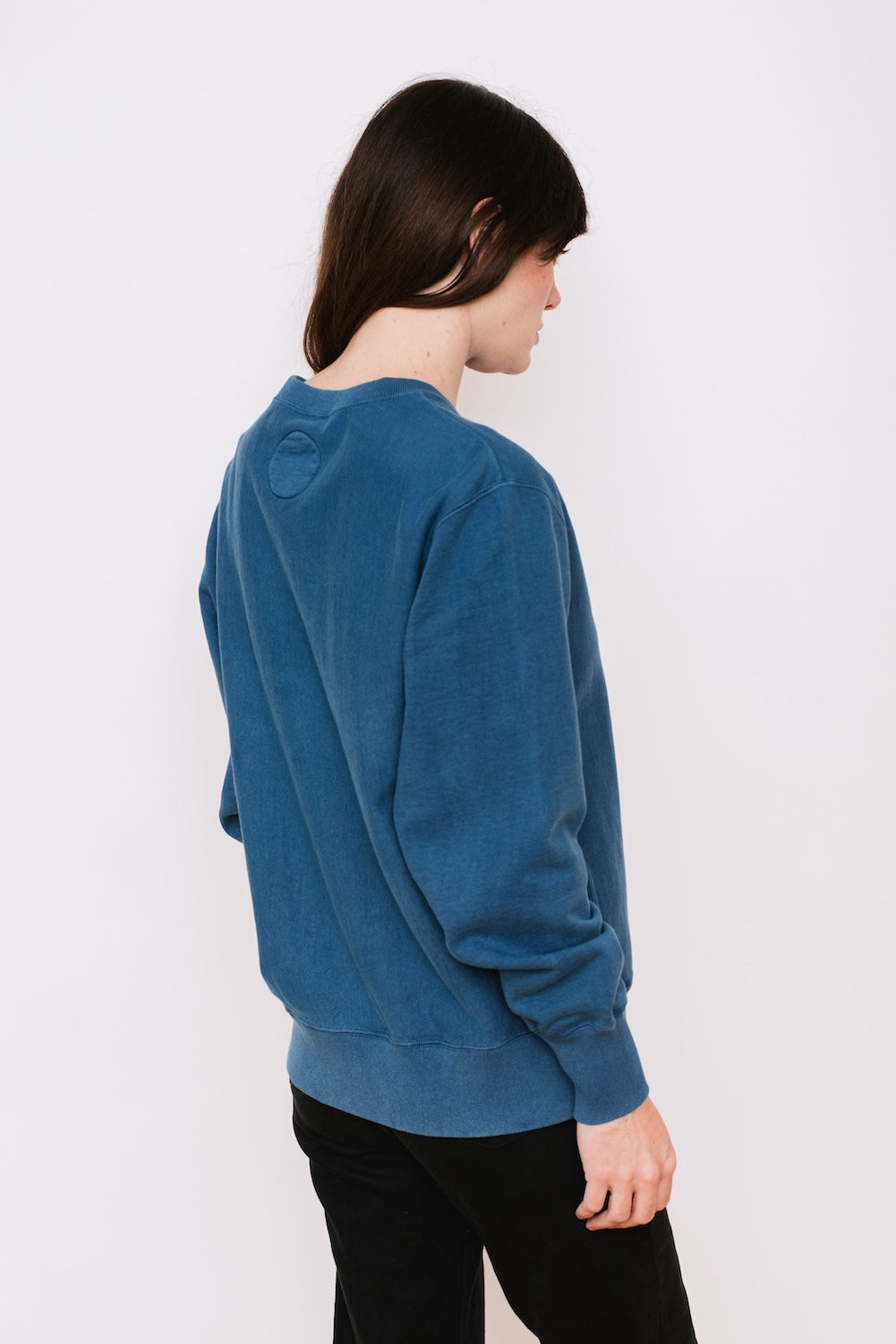 Unisex Organic Cotton Hand Dyed Indigo Sweatshirt