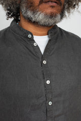 Unisex Hemp Short Sleeve Shirt, Charcoal
