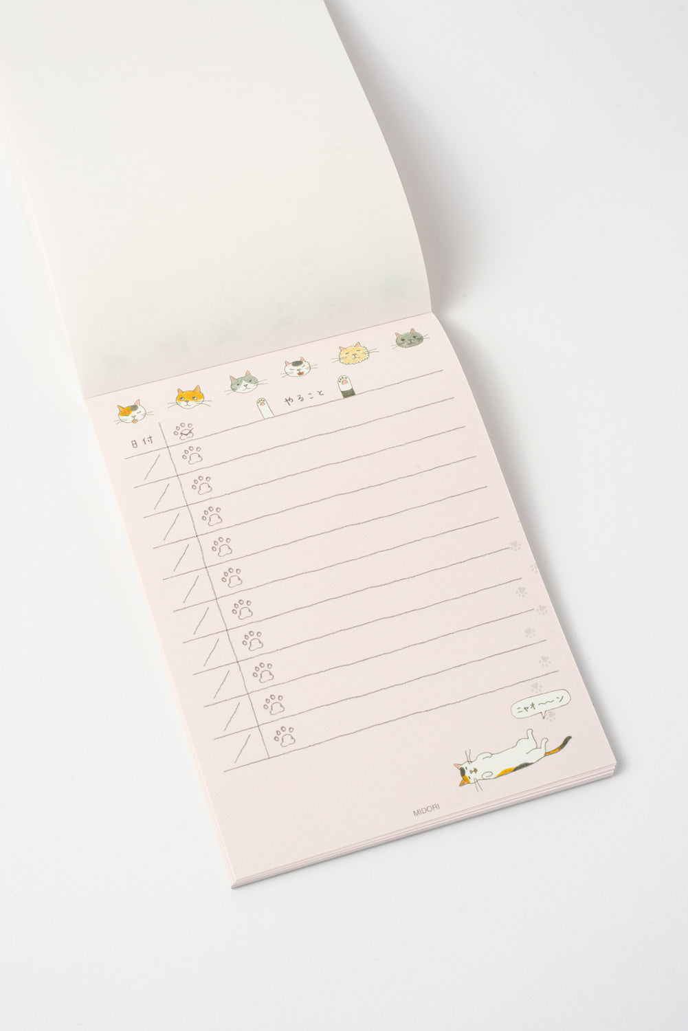 TO DO LIST Memo Pad Cat