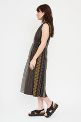 Patchwork KAHLO Dress, Black