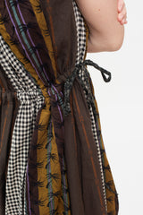 Patchwork KAHLO Dress, Black
