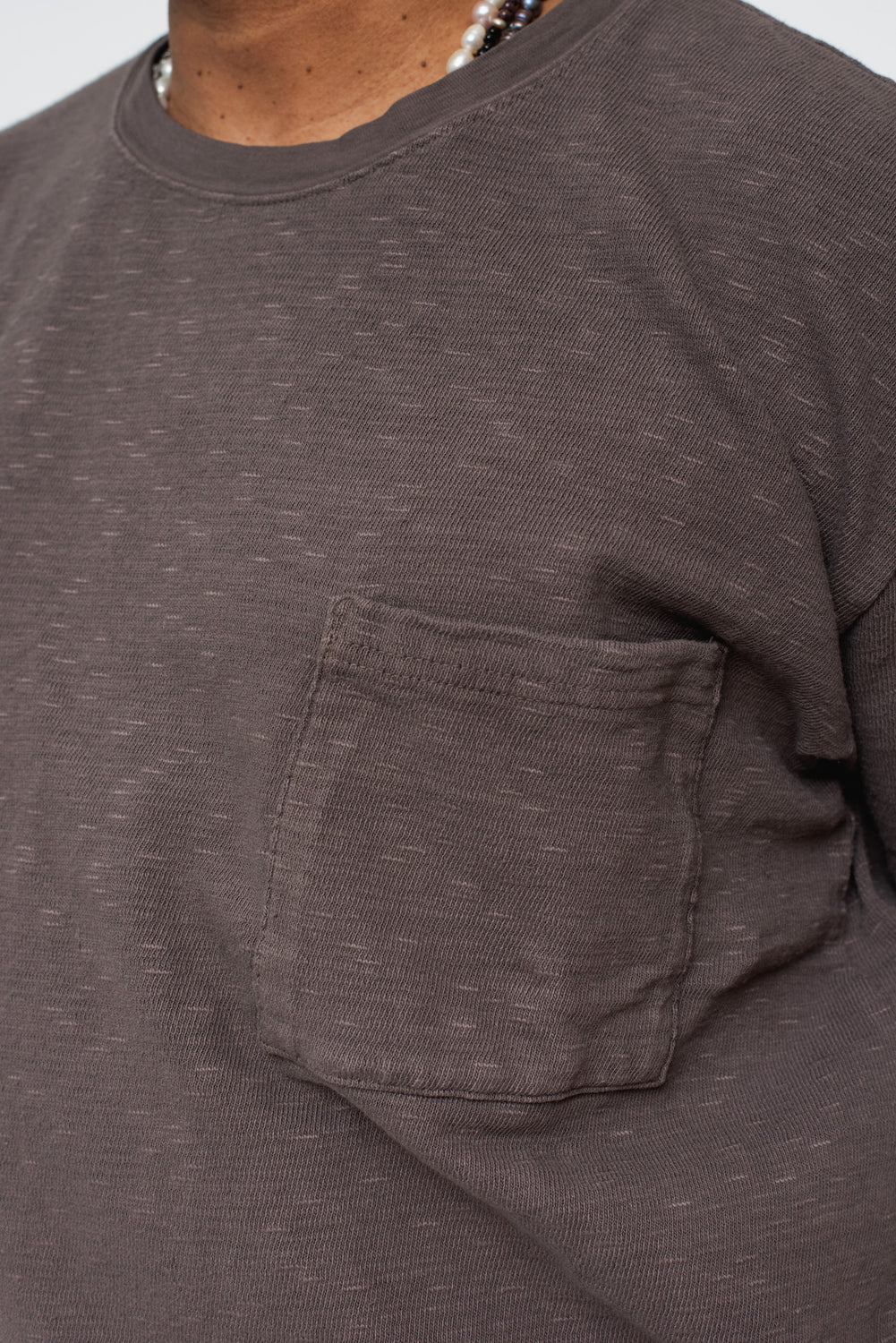 AMUSE Knit Pocket T Shirt, Ink Black