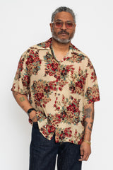 Silk Rayon CHAMPETRE A.MA.TE.RA.SE. WRANGLE Collar Aloha Shirt