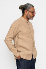 Unisex Hemp L/S Shirt, Walnut Dye