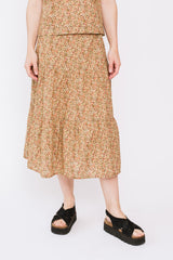 Liberty Print Long Ruffle Skirt
