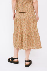 Liberty Print Long Ruffle Skirt