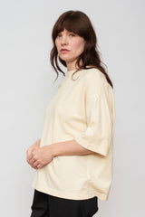 Cotton Thermal Pullover Ivory