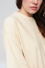 Cotton Thermal Pullover Ivory