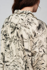 Botanical Print Shirt Natural