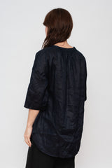 Linen Canvas Tunic Navy