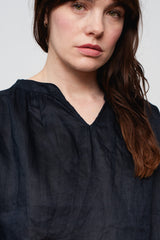 Linen Canvas Tunic Navy