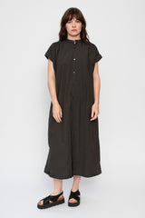 Cotton Typewriter Dress Charcoal