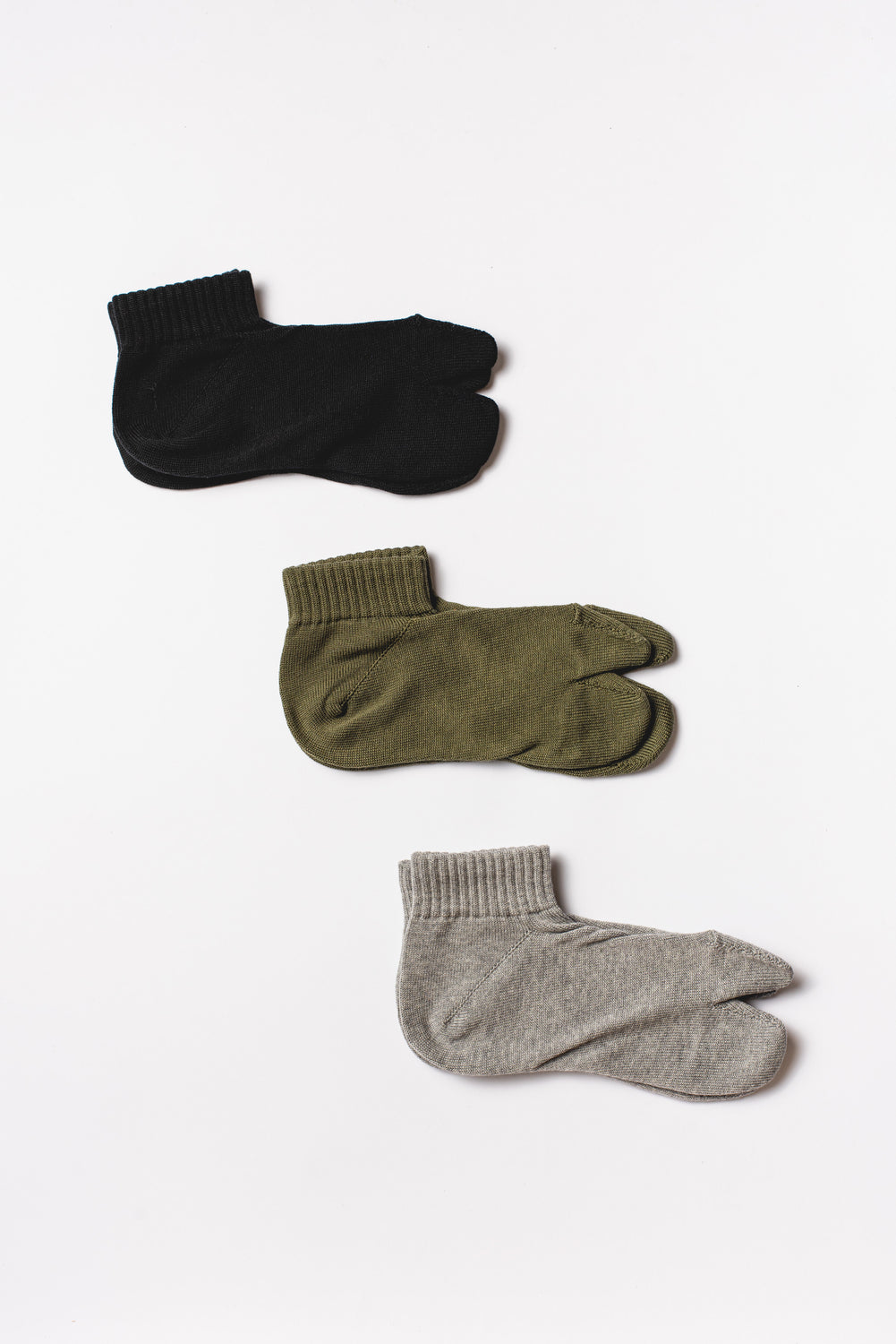 Cotton Tabi Socks, Grey